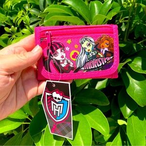 NEW Monster High Pink Trifold Wallet